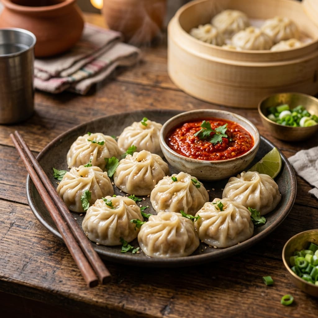 Chicken Momo (per plate)